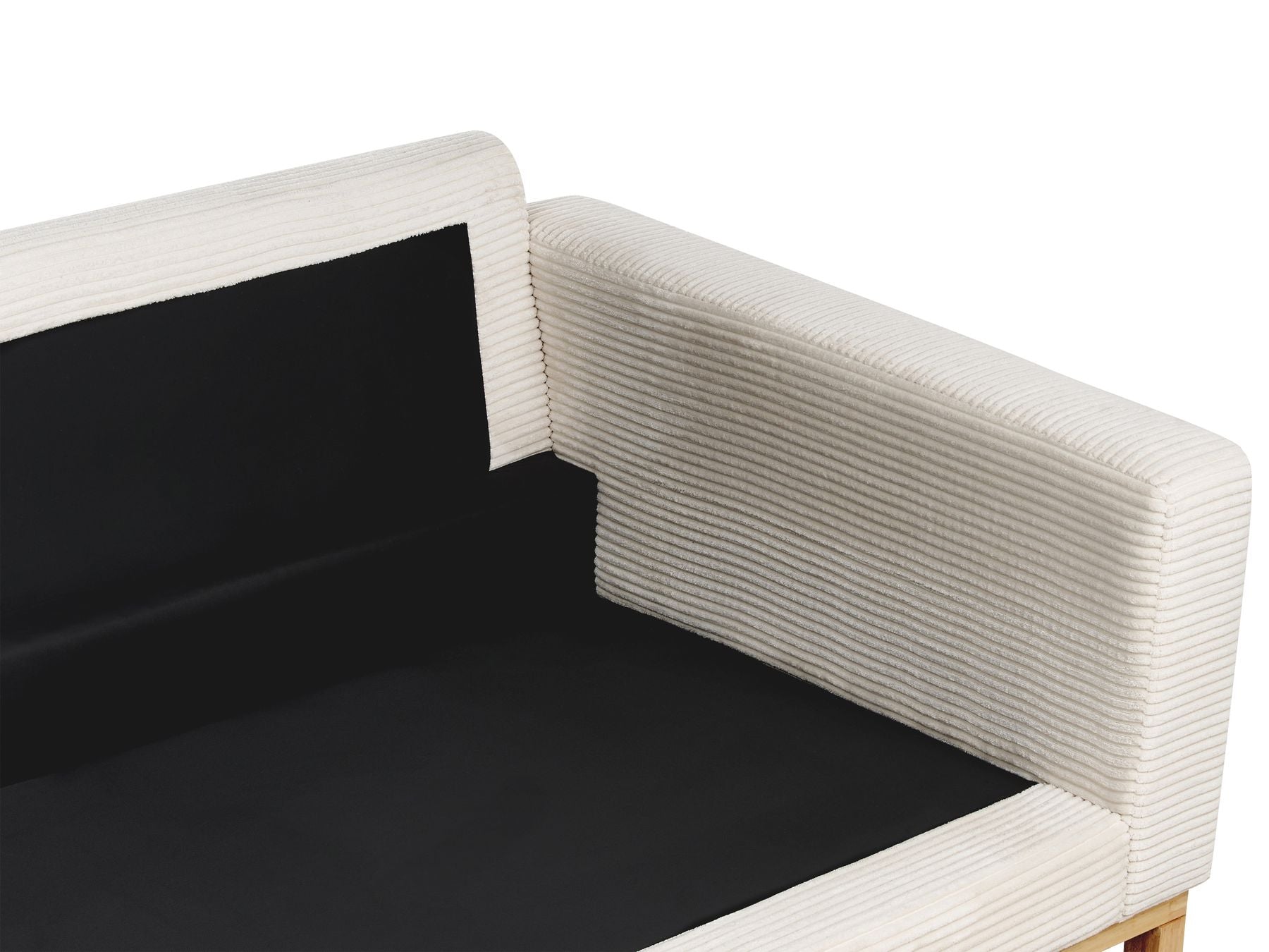 2 Seater Jumbo Cord Sofa Light Beige SIGGARD