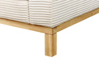 2 Seater Jumbo Cord Sofa Light Beige SIGGARD