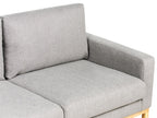 2 Seater Fabric Sofa Grey SIGGARD