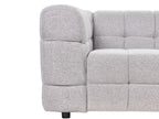 3 Seater Fabric Sofa Grey MULLOLA