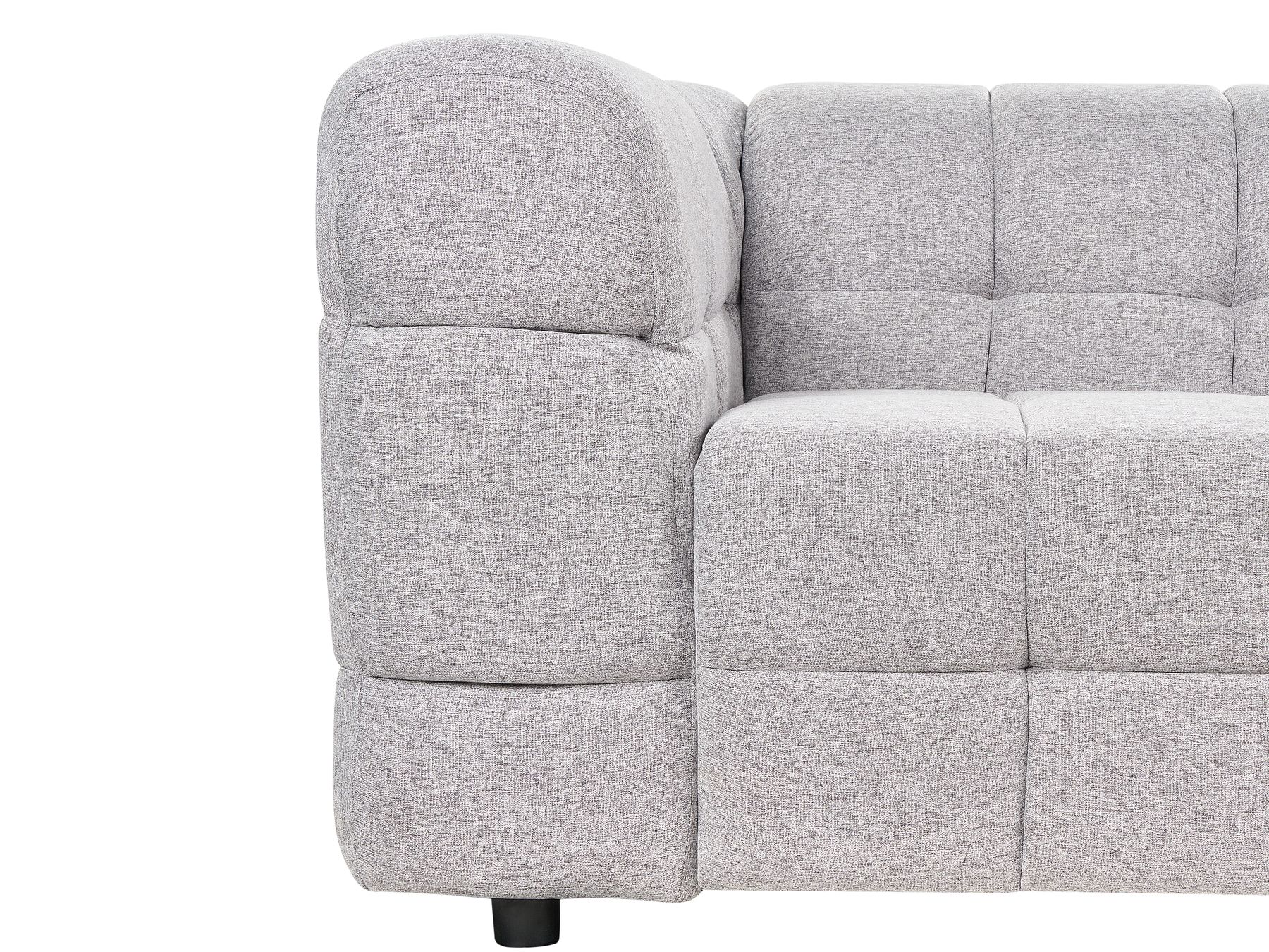 3 Seater Fabric Sofa Grey MULLOLA