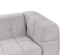 3 Seater Fabric Sofa Grey MULLOLA