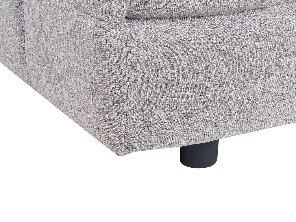 3 Seater Fabric Sofa Grey MULLOLA