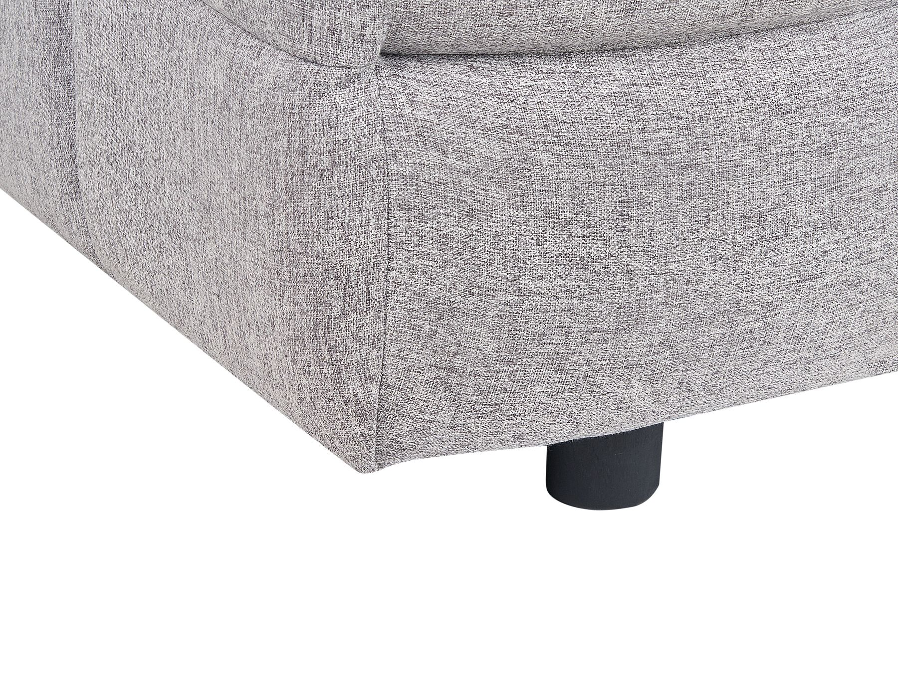 3 Seater Fabric Sofa Grey MULLOLA