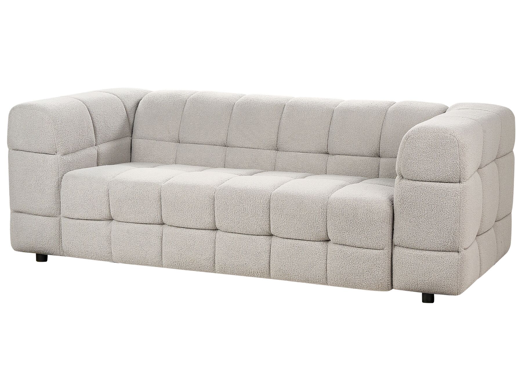 3 Seater Boucle Sofa Grey MULLOLA