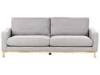 3 Seater Fabric Sofa Grey SIGGARD