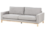 3 Seater Fabric Sofa Grey SIGGARD