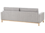 3 Seater Fabric Sofa Grey SIGGARD