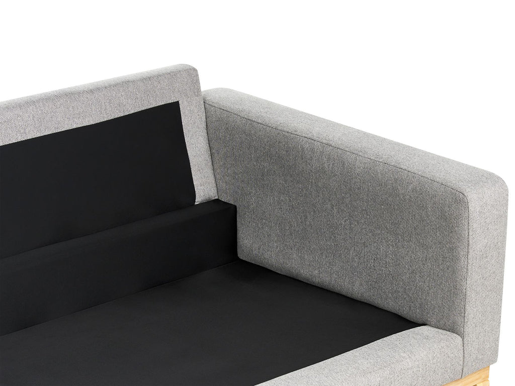 3 Seater Fabric Sofa Grey SIGGARD