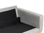 3 Seater Fabric Sofa Grey SIGGARD