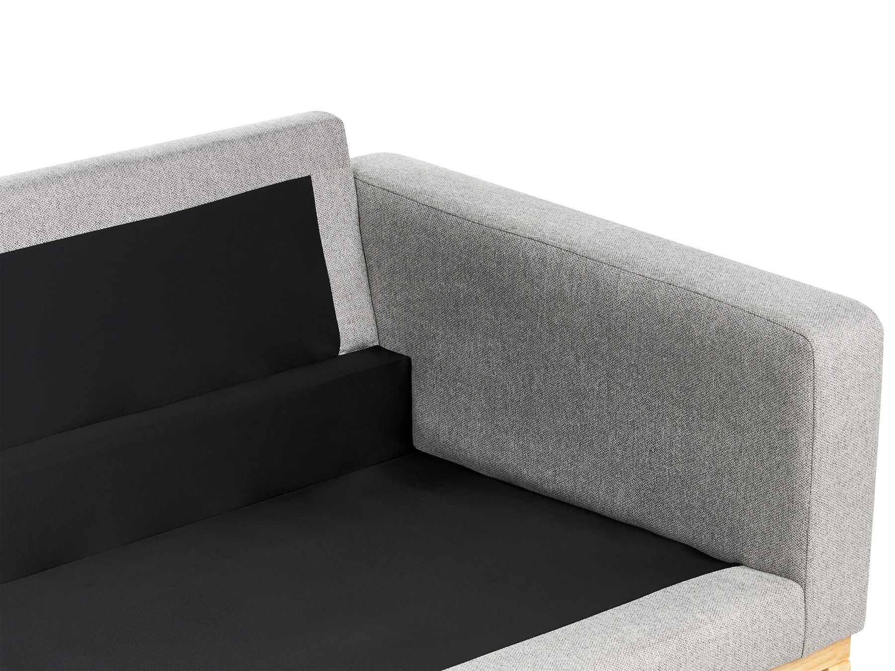 3 Seater Fabric Sofa Grey SIGGARD