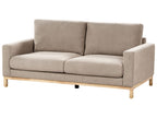 2 Seater Fabric Sofa Taupe SIGGARD