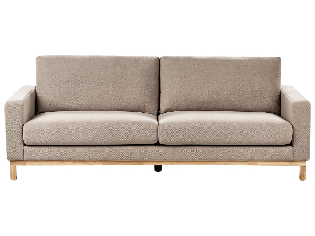 3 Seater Fabric Sofa Taupe SIGGARD