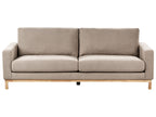 3 Seater Fabric Sofa Taupe SIGGARD