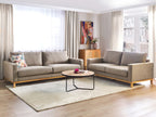 3 Seater Fabric Sofa Taupe SIGGARD