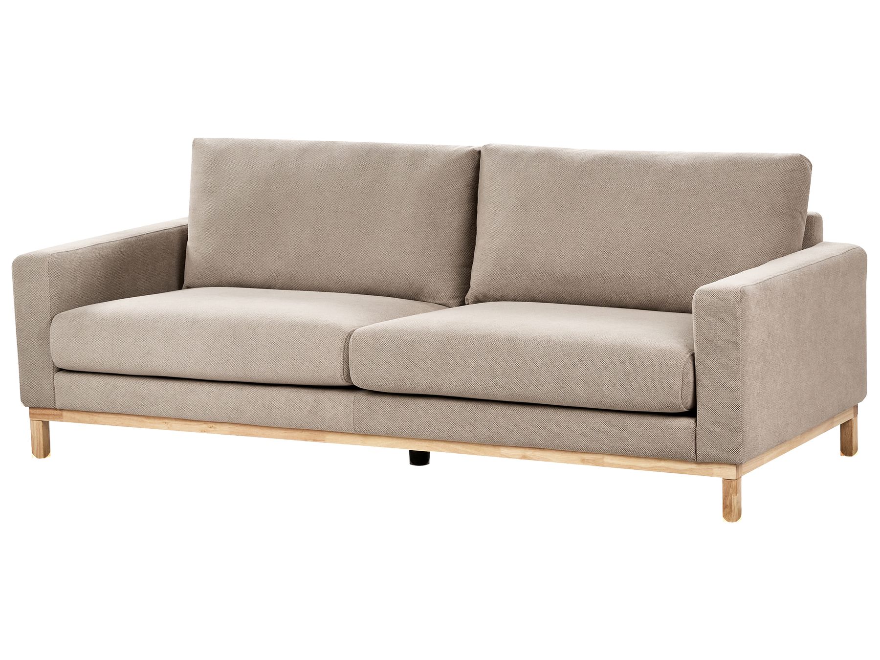 3 Seater Fabric Sofa Taupe SIGGARD