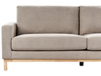 3 Seater Fabric Sofa Taupe SIGGARD