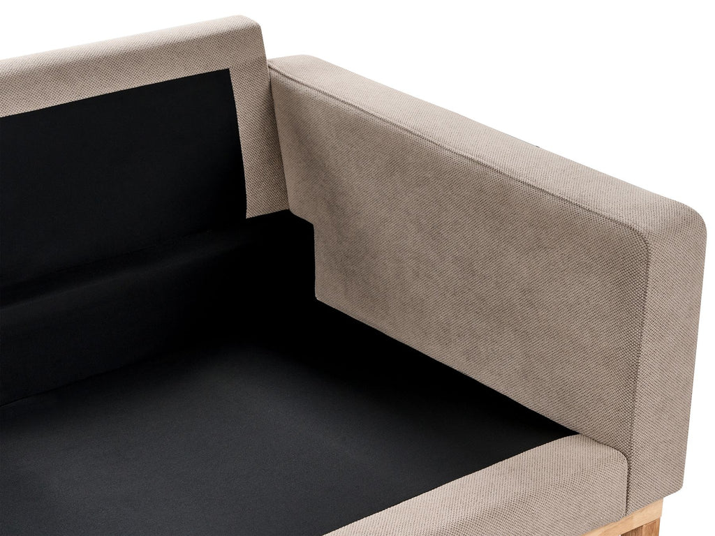 3 Seater Fabric Sofa Taupe SIGGARD