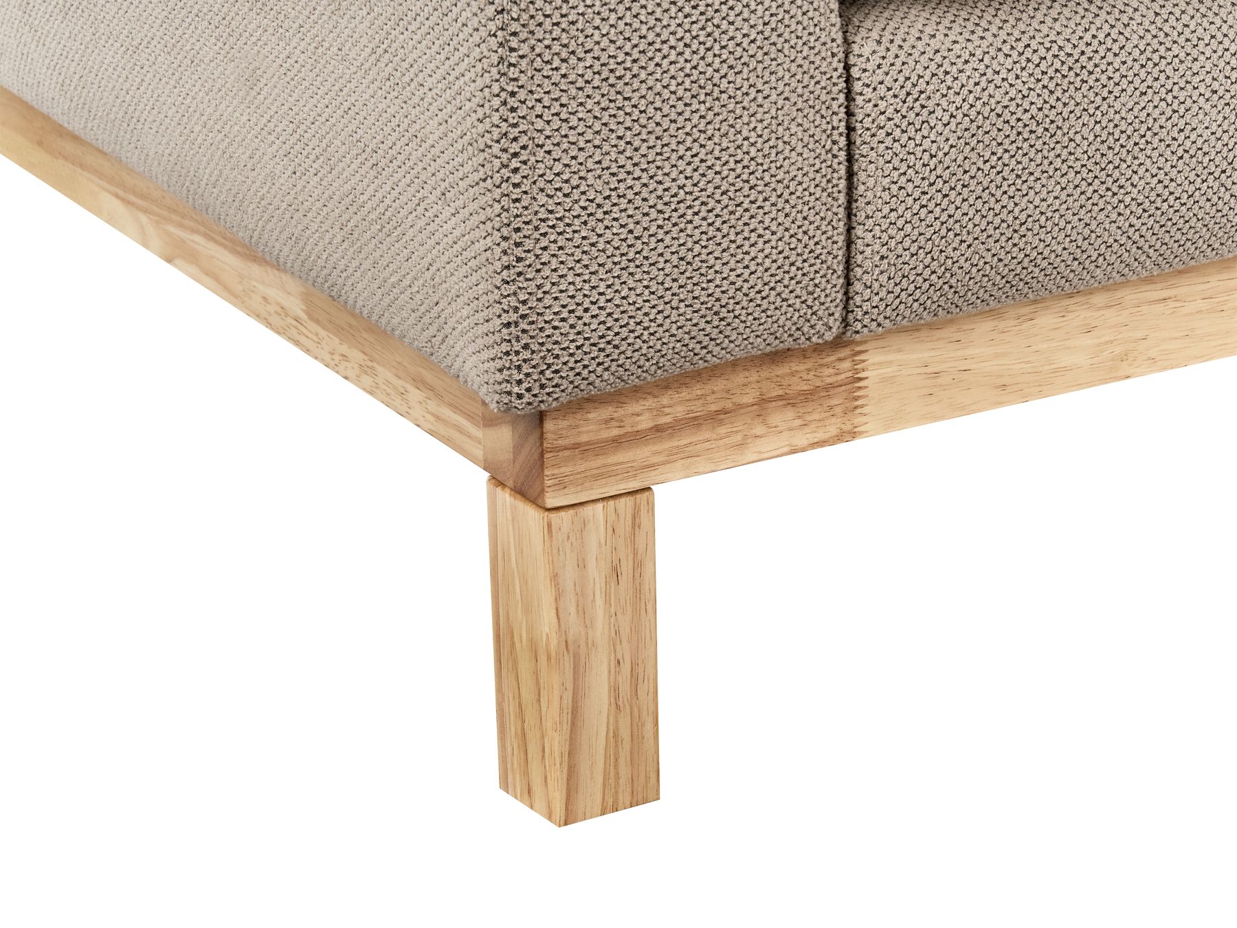 3 Seater Fabric Sofa Taupe SIGGARD