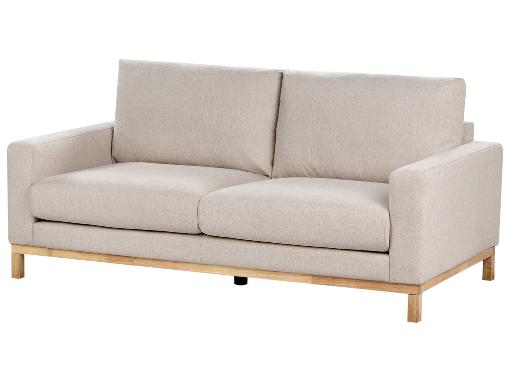 2 Seater Fabric Sofa Beige SIGGARD