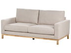 2 Seater Fabric Sofa Beige SIGGARD
