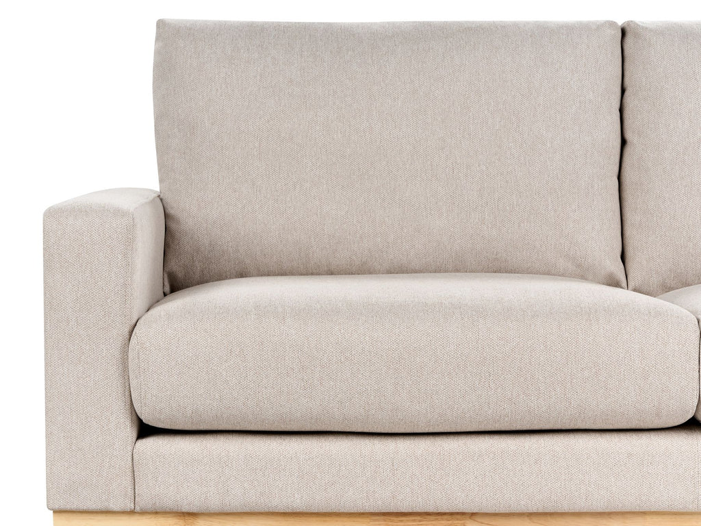 2 Seater Fabric Sofa Beige SIGGARD