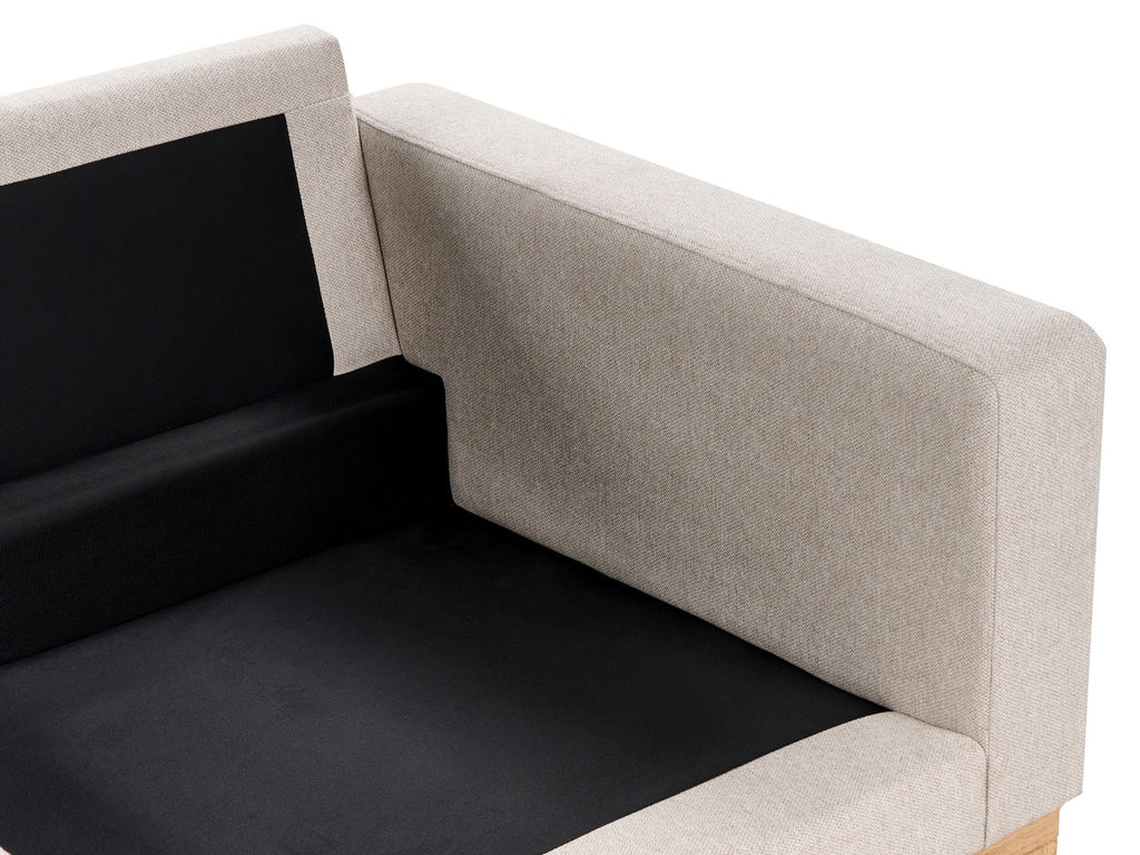 2 Seater Fabric Sofa Beige SIGGARD