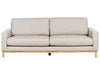 3 Seater Fabric Sofa Beige