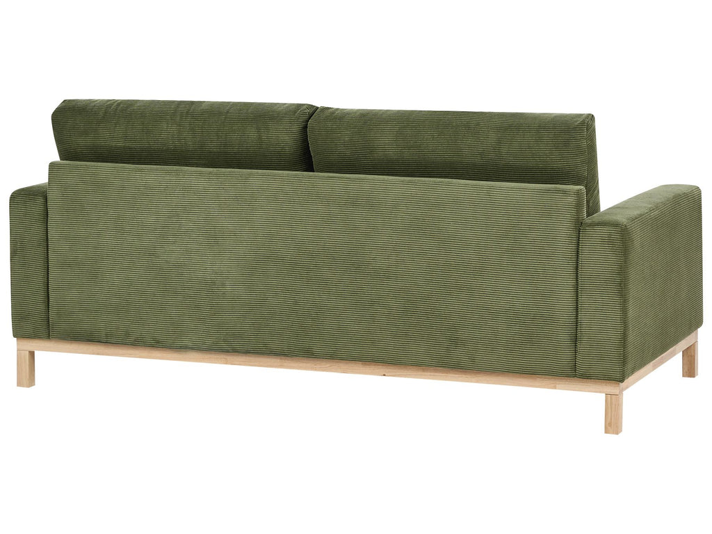 2 Seater Jumbo Cord Sofa Green SIGGARD