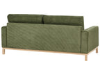 2 Seater Jumbo Cord Sofa Green SIGGARD