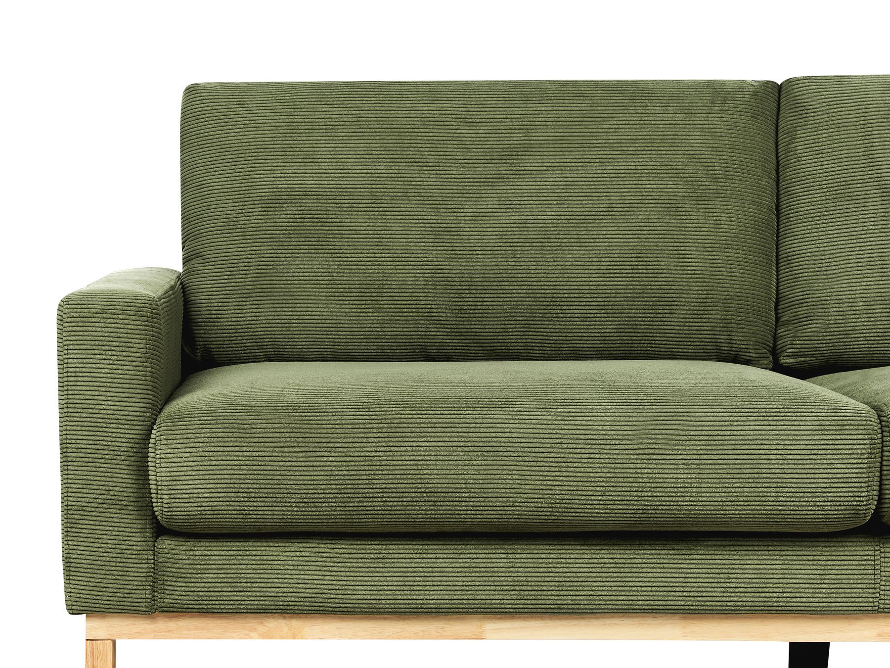 2 Seater Jumbo Cord Sofa Green SIGGARD