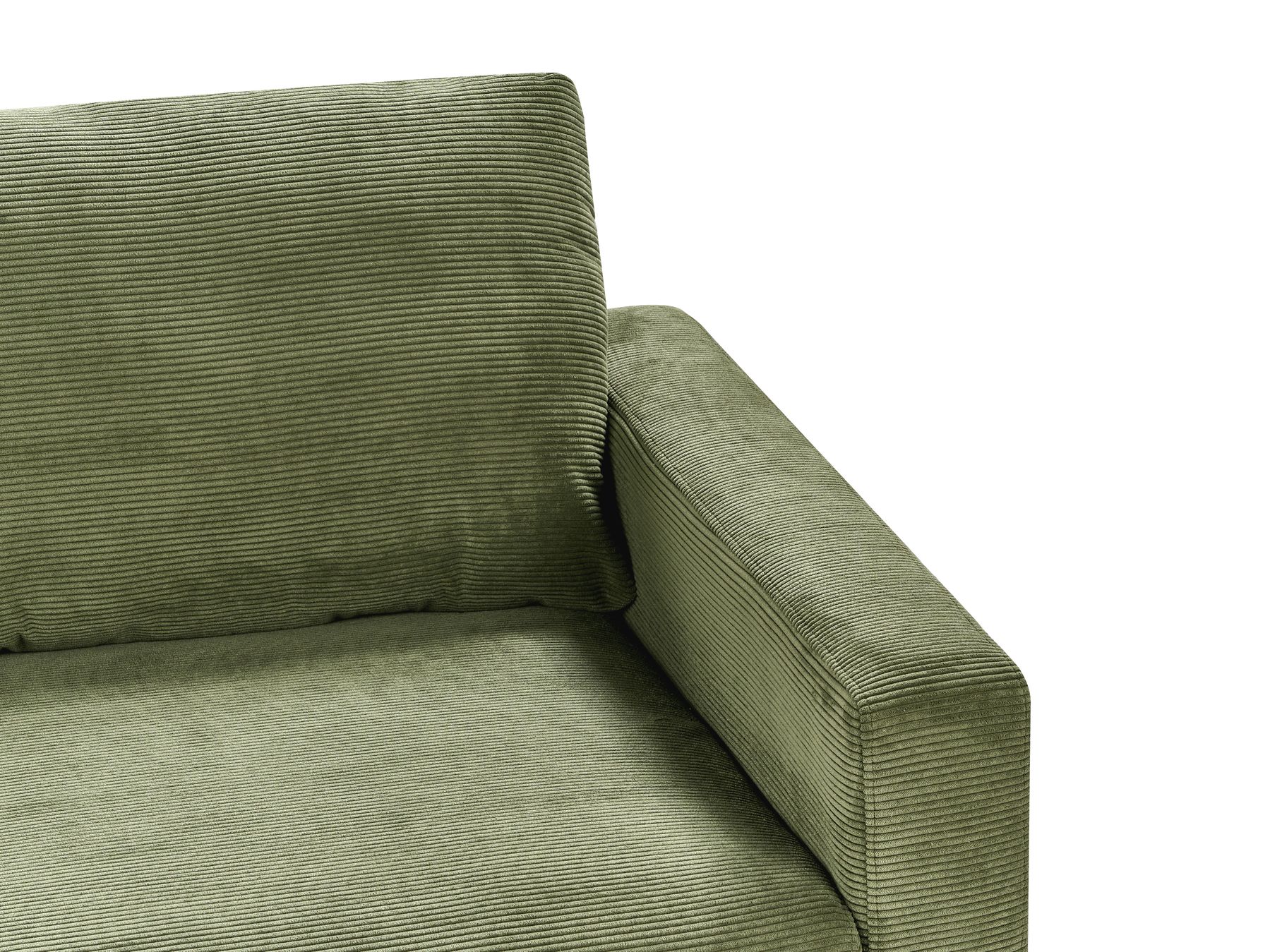 2 Seater Jumbo Cord Sofa Green SIGGARD