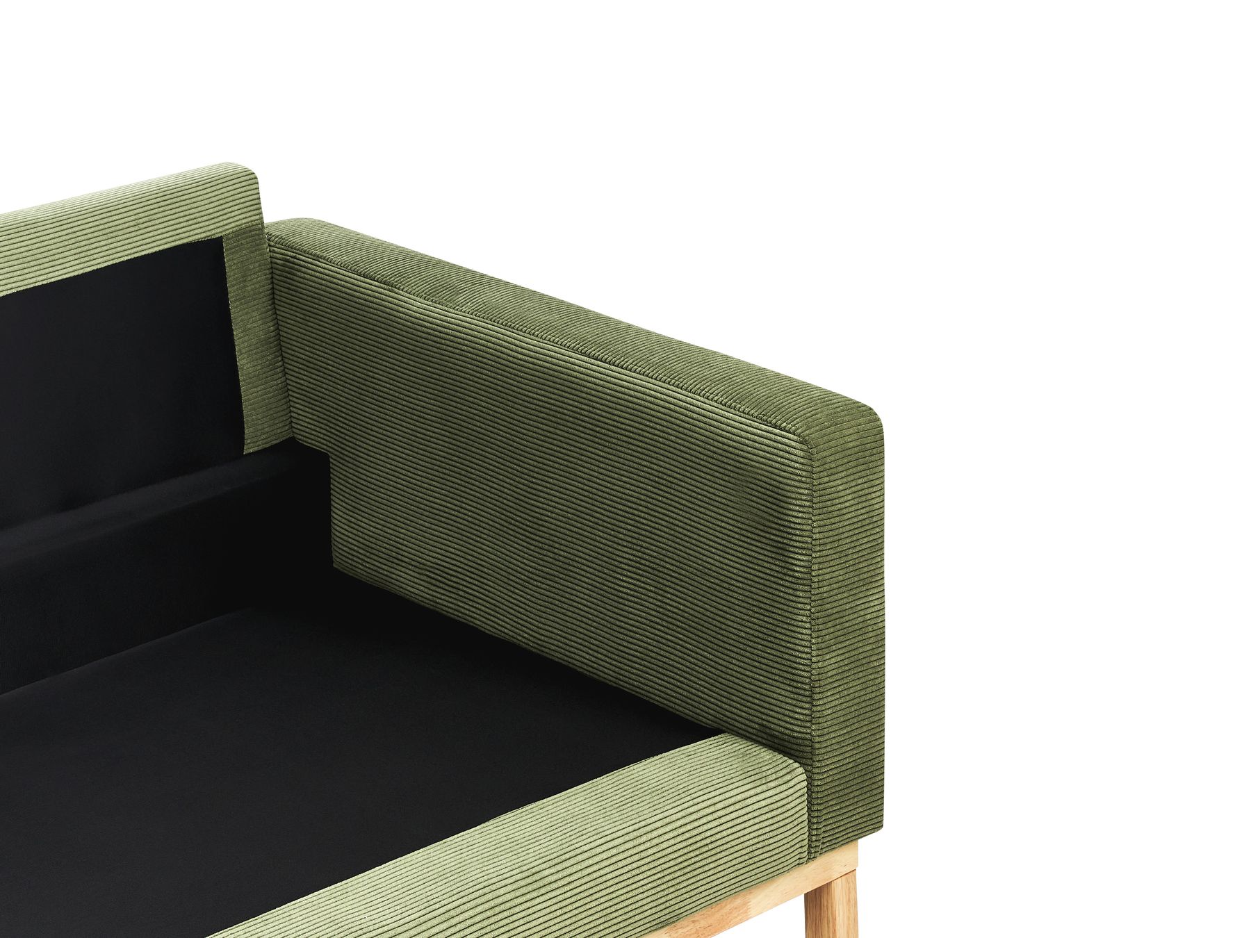 2 Seater Jumbo Cord Sofa Green SIGGARD