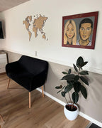 2 Seater Velvet Kitchen Sofa Black TABY
