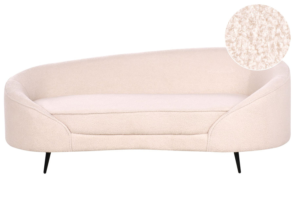 Boucle Sofa Light Beige SAVAR