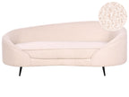 Boucle Sofa Light Beige SAVAR