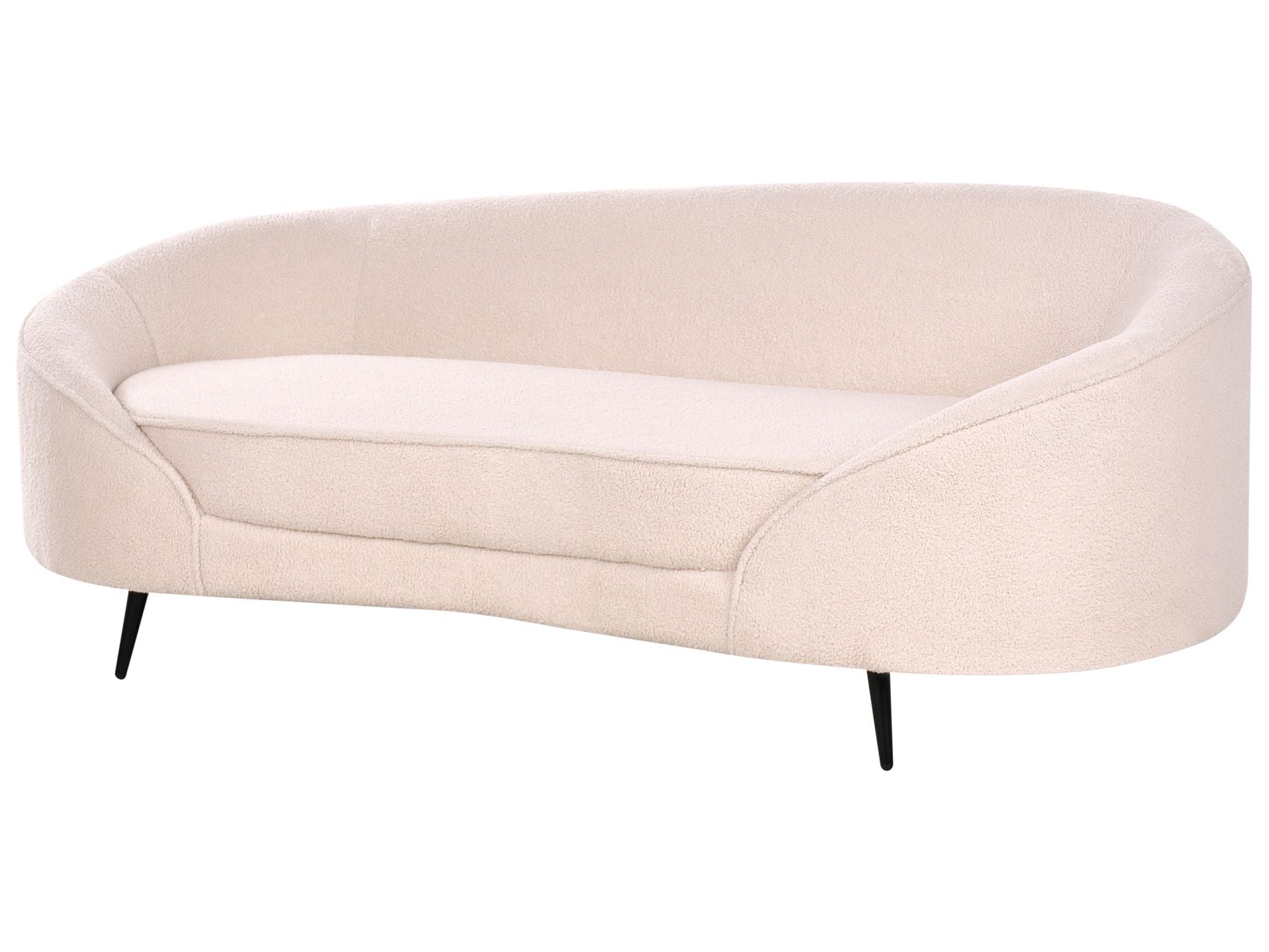 Boucle Sofa Light Beige SAVAR