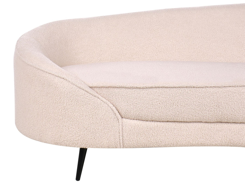 Boucle Sofa Light Beige SAVAR