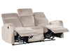 3 Seater Velvet Electric Recliner Beige