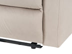 2 Seater Velvet Manual Recliner Sofa Beige VERDAL