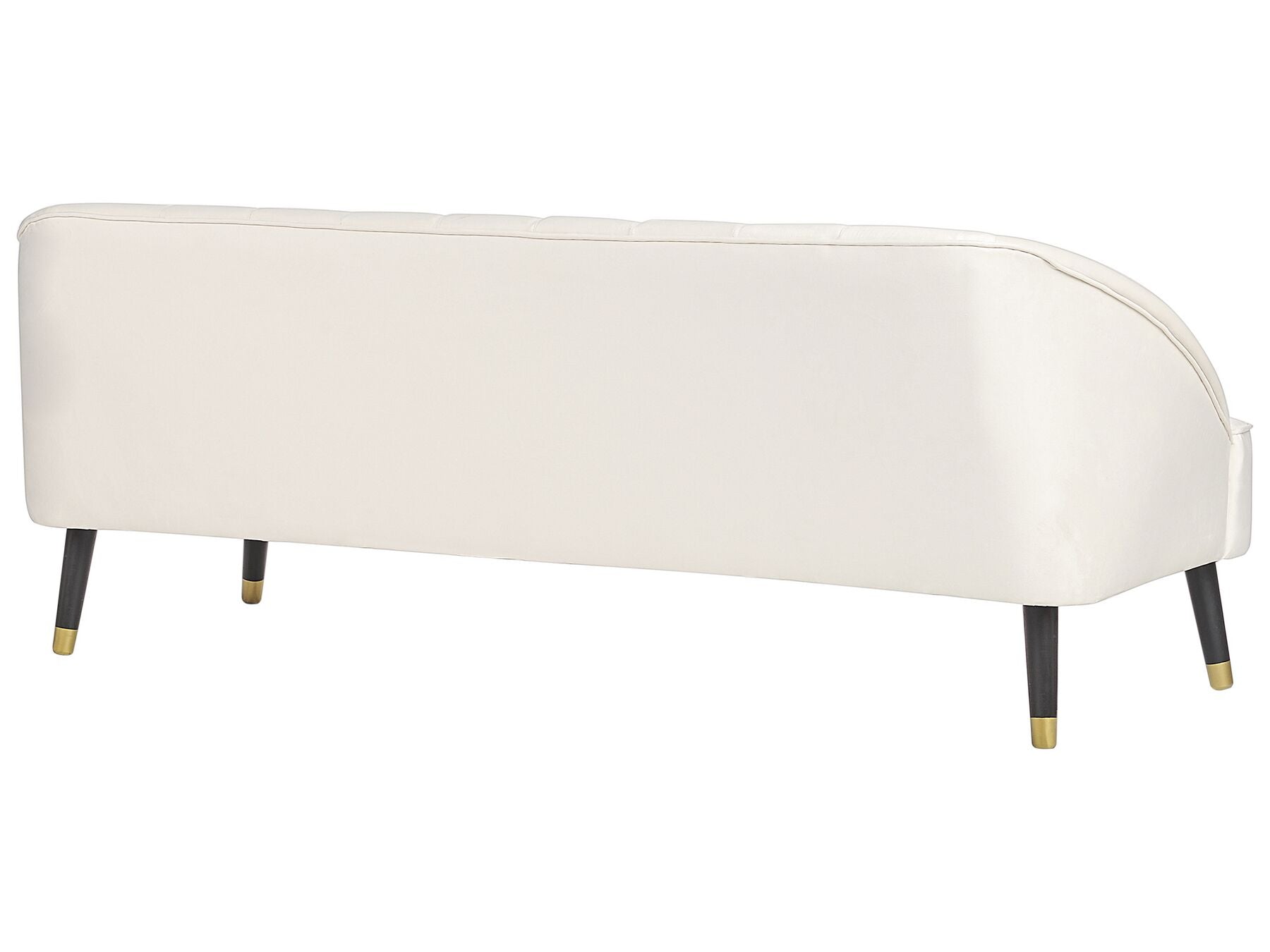 3 Seater Velvet Sofa Off-White ALSVAG