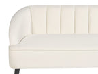 3 Seater Velvet Sofa Off-White ALSVAG