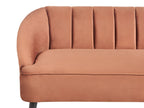 3 Seater Velvet Sofa Golden Brown ALSVAG