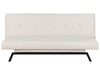 Sofa Bed Fabric White 3 Seater