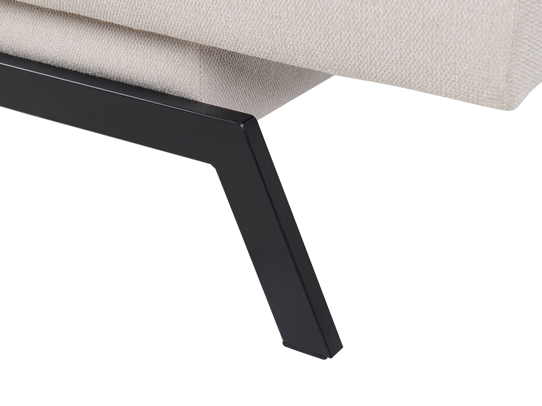 Sofa Bed LEEDS Fabric White 3 Seater