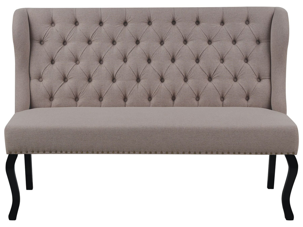 2 Seater Fabric Kitchen Sofa Light Brown TORSBY