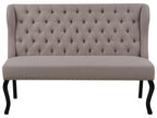2 Seater Fabric Kitchen Sofa Light Brown TORSBY