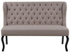 2 Seater Fabric Kitchen Sofa Light Brown