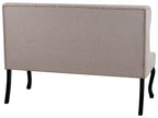 2 Seater Fabric Kitchen Sofa Light Brown TORSBY
