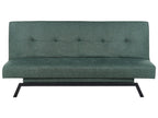 Sofa Bed LEEDS Fabric Green 3 Seater